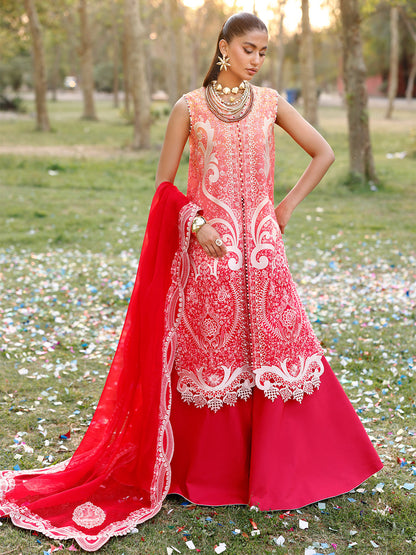 Bin Ilyas | Carnival Summer Edit 25 | 36 - B XS Hot Pink Lawn