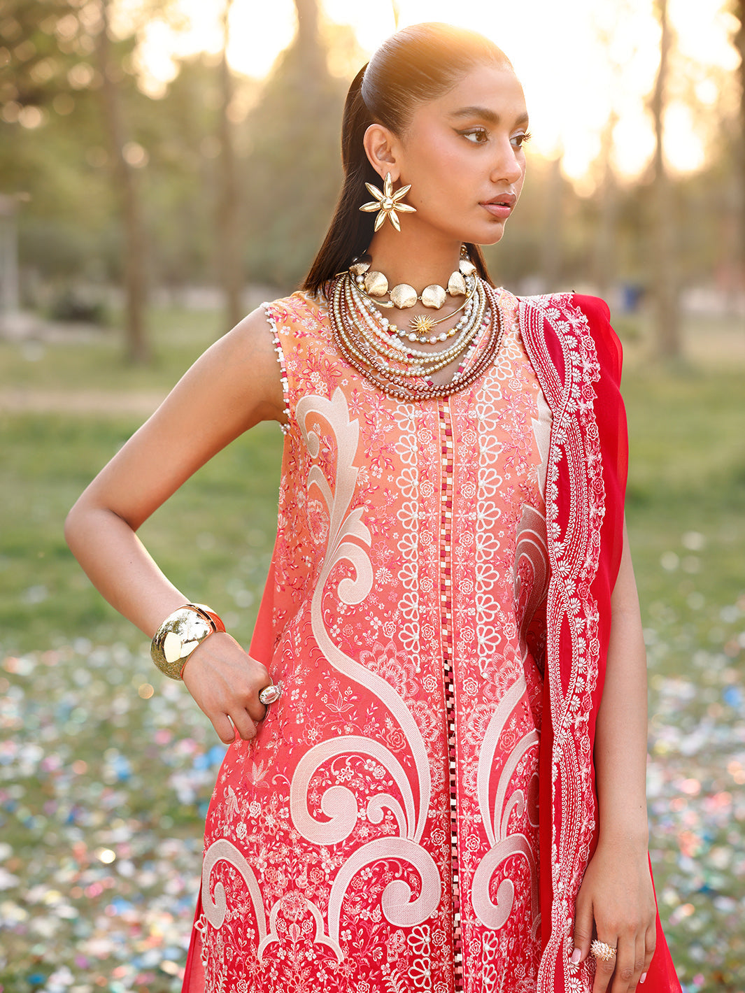 Bin Ilyas | Carnival Summer Edit 25 | 36 - B M Hot Pink Lawn
