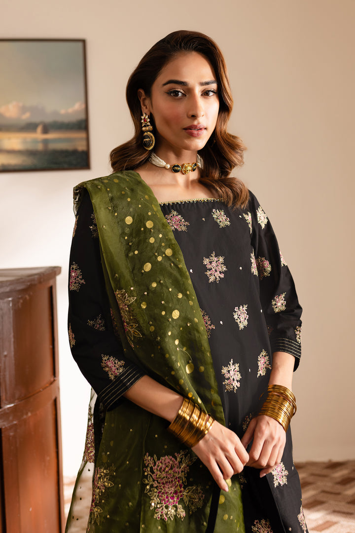 Batik | Reception Luxe Edit | Yildiz L Black Pima Lawn