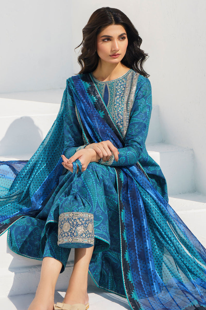 Jazmin | Summer Lawn 25 | USE-9017 L Blue Lawn