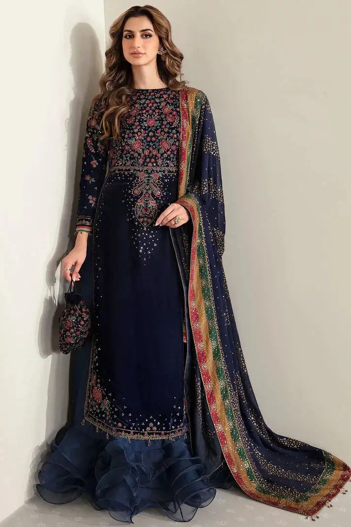 Jazmin | Velvet 23 | VF-2005 - Pakistani Designer Dress - by Jazmin | Type: Formal - 100% Original at Saira Sultan