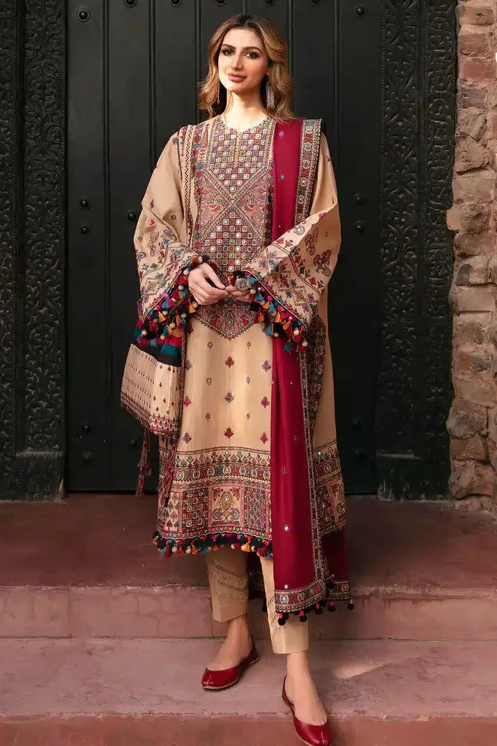 Jazmin | Dastaan Luxury Winter 23 | D3 - Pakistani Designer Dress - by Jazmin | Type: Luxury - 100% Original at Saira Sultan