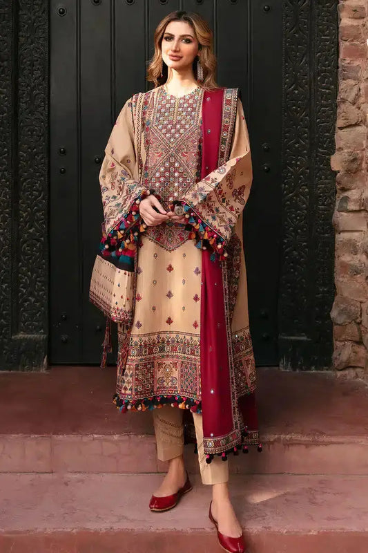 Jazmin | Dastaan Luxury Winter 23 | D3 - Pakistani Designer Dress - by Jazmin | Type: Luxury - 100% Original at Saira Sultan
