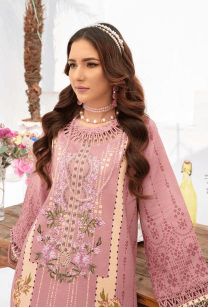 Humdum | Saira Bano Lawn 24 | D01 - Pakistani Designer Dress - by HumDum | Type: Casuals - 100% Original at Saira Sultan