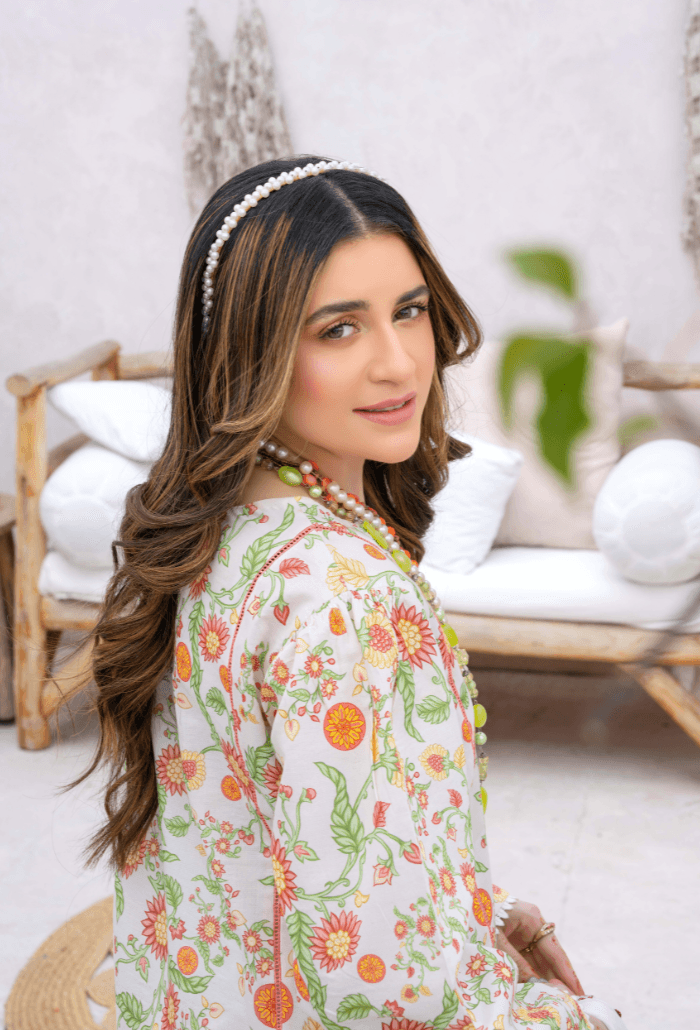 Humdum | Gardenia Lawn 24 | PLG 3 - D02 - Pakistani Designer Dress - by HumDum | Type: Luxury - 100% Original at Saira Sultan