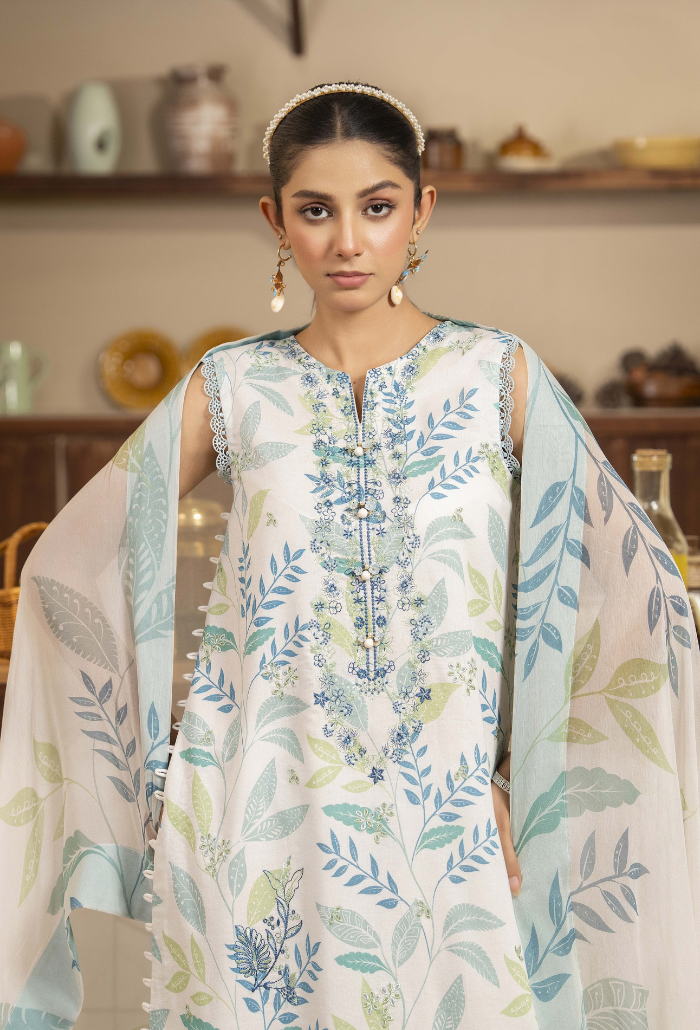 Humdum | Senora Lawn 25 | Senora - D03 M White Lawn