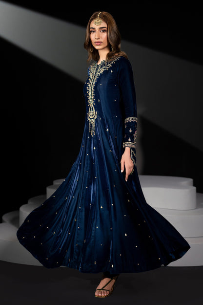 Naqshi | Makhmal 24 | LEILA M Royal Blue Velvet