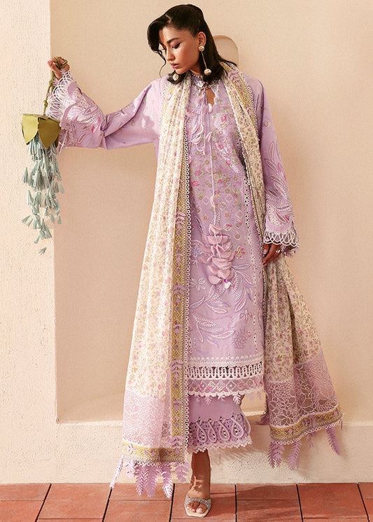 Suffuse | Eid Lawn 25 | YASMIN XS Purple Gray Lawn