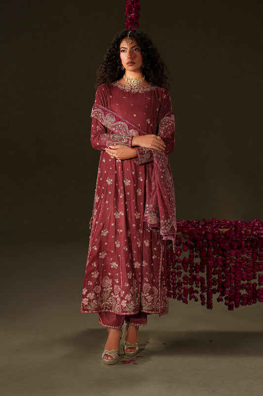 Iznik | Velvet 25 | IV-75 Embroidered Velvet by Iznik - Designer Dress - Type : Ladies Clothes - Available at Saira Sultan - 100% Original 
