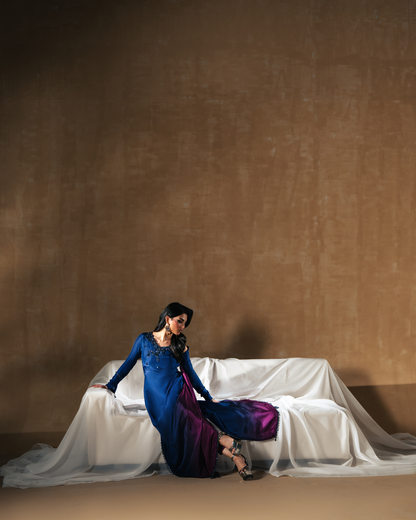 Vasal | Zyra Luxe Pret 26 | Sapphire drift - Pakistani Designer Dress - by Vasal - Type : Ladies Clothes - 100% Original at Saira Sultan