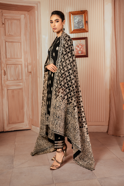 Iznik | Chiffon Kari | ICK-03 Embroidered Chiffon - Pakistani Designer Dress - by Iznik | Type: Formal - 100% Original at Saira Sultan