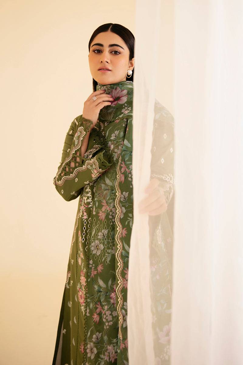Qalamkar | Qlinekari Luxury Lawn | SQ-14 SEMAL - Pakistani Designer Dress - by Qalamkar | Type: Luxury - 100% Original at Saira Sultan