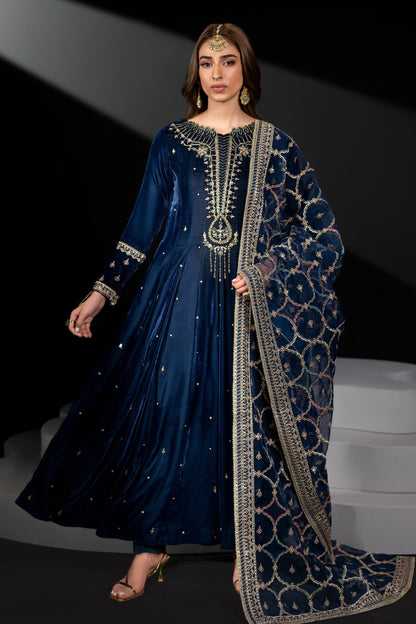 Naqshi | Makhmal 24 | LEILA XS Royal Blue Velvet