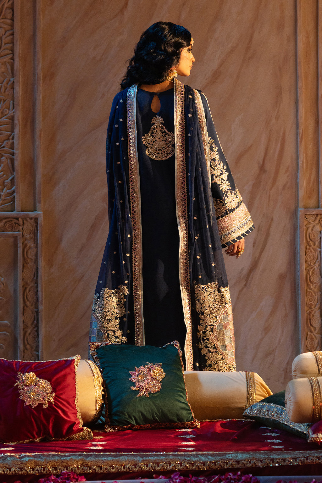 AJR Couture | The Silk Edition 25 | MEHRNAZ S Blue Raw Silk