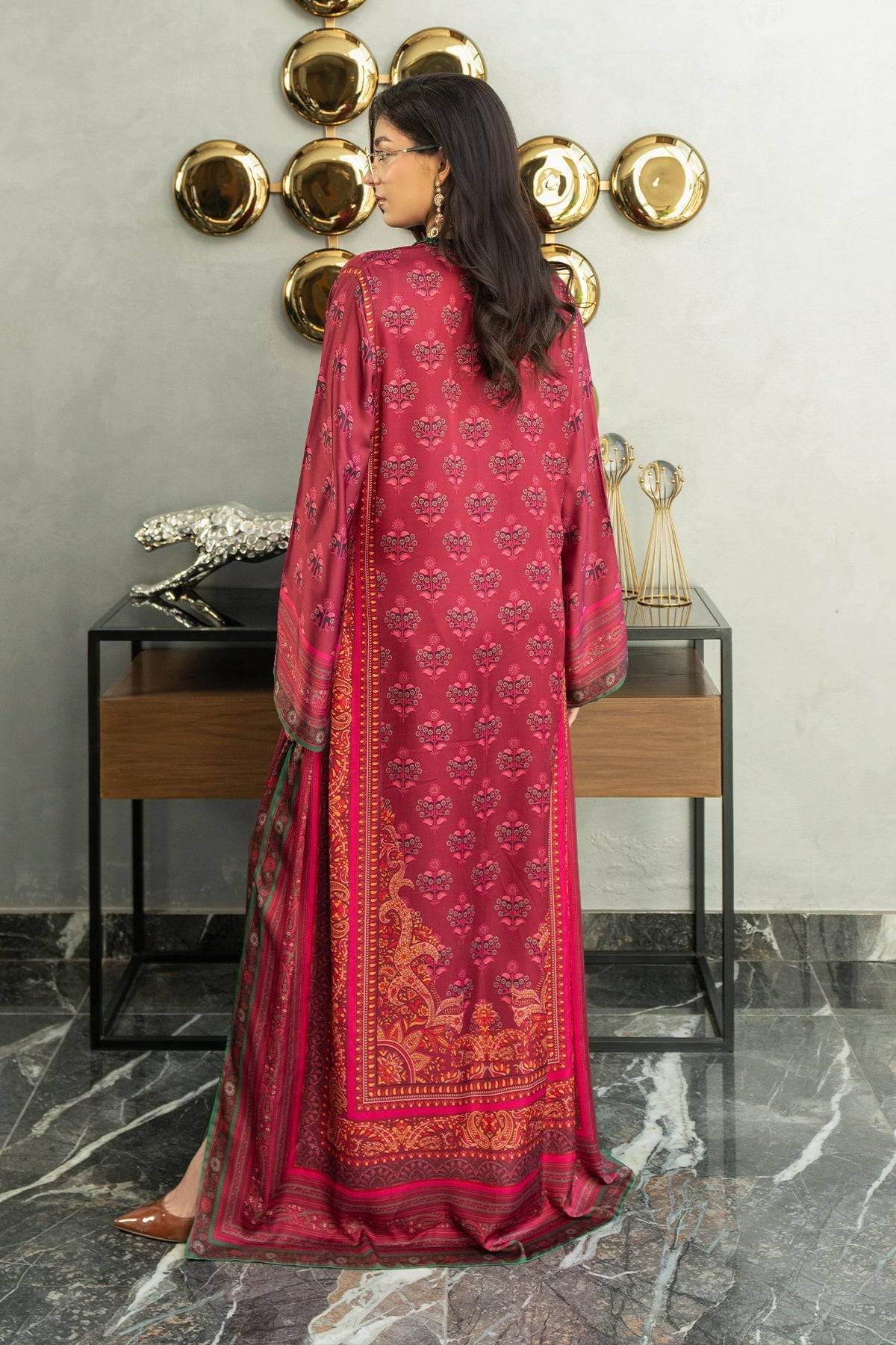 Erum Khan | Eid Edit 25 | Berry Babe - Pakistani Designer Dress - by Erum Khan | Type: Ladies Clothes - 100% Original at Saira Sultan