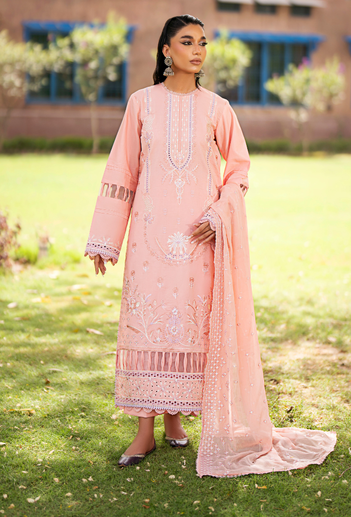 Humdum | Selin Lawn 25 | Selin - D04 L Light Pink Lawn