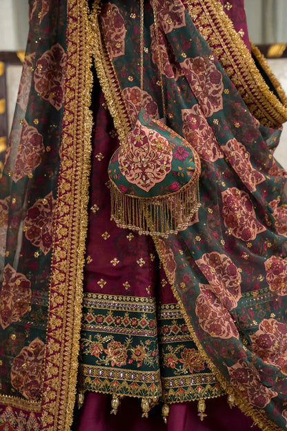 Baroque | Chantelle Embroidered Collection | CH12-03 - Pakistani Designer Dress - by Baroque | Type: Bridal - 100% Original at Saira Sultan