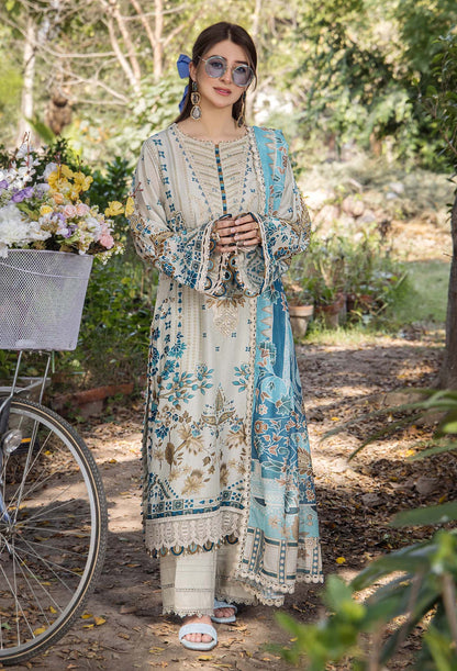 Adans Libas | Jasmine Lawn | JASMINE 2362 XS Milk White Lawn