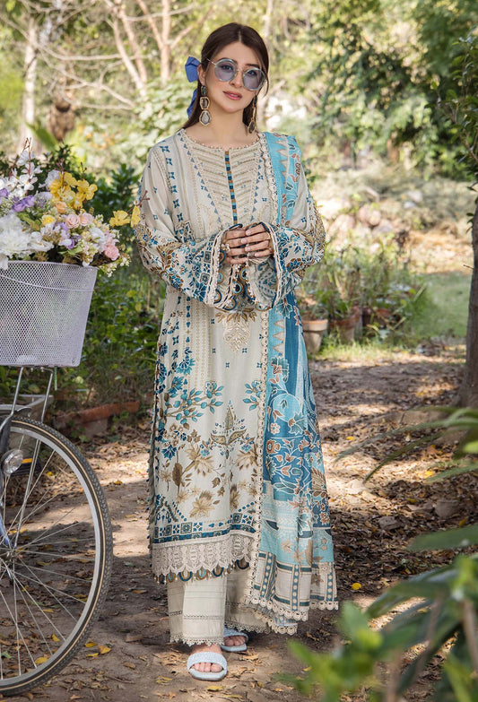 Adans Libas | Jasmine Lawn | JASMINE 2362 XS Milk White Lawn