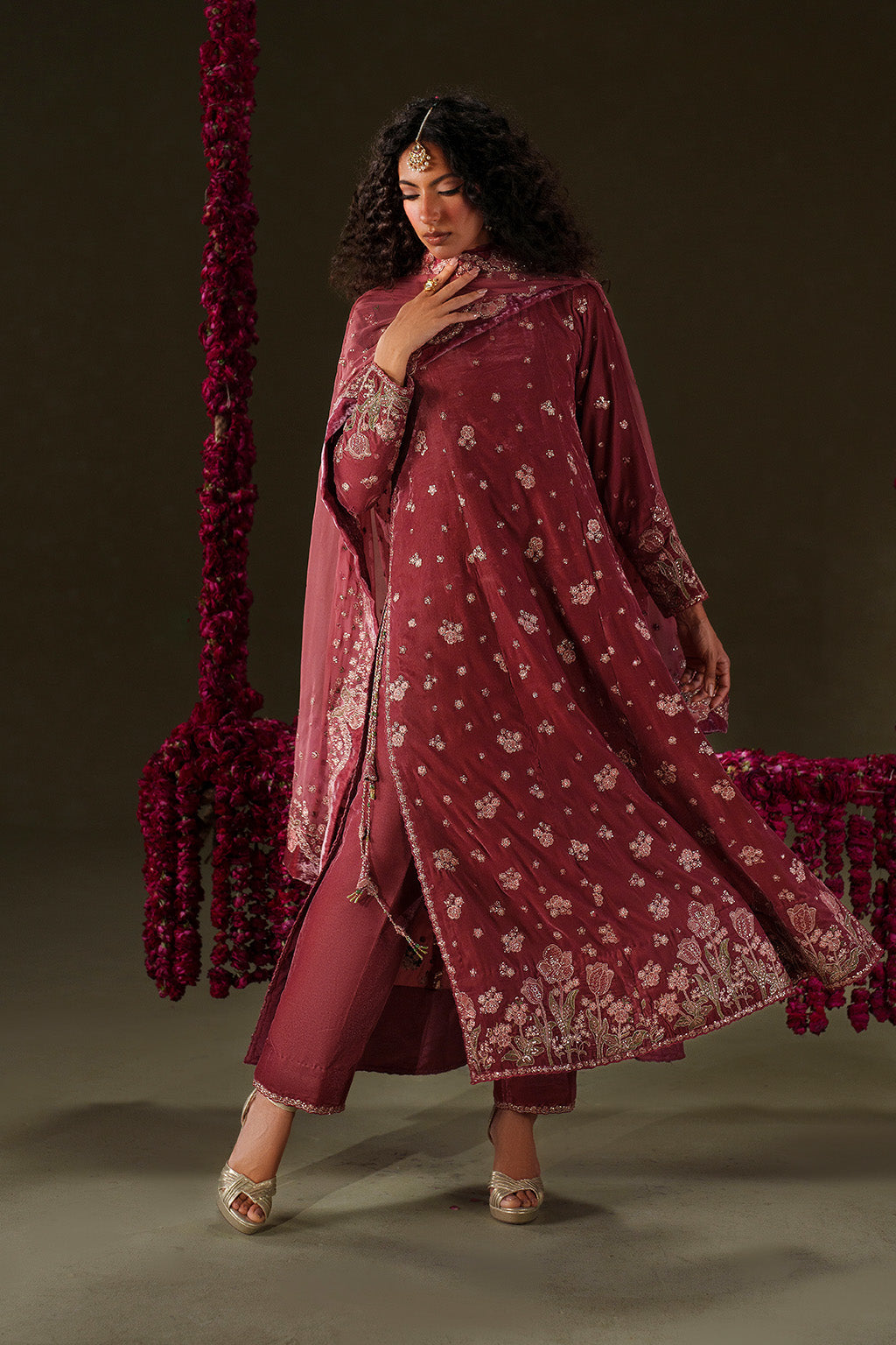 Iznik | Velvet 25 | IV-75 Embroidered Velvet by Iznik - Designer Dress - Type : Ladies Clothes - Available at Saira Sultan - 100% Original 