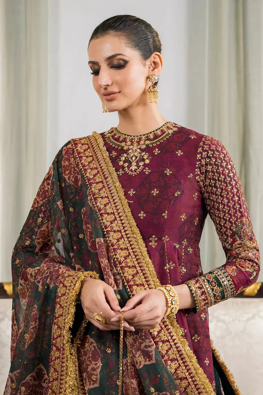 Baroque | Chantelle Embroidered Collection | CH12-03 - Pakistani Designer Dress - by Baroque | Type: Bridal - 100% Original at Saira Sultan