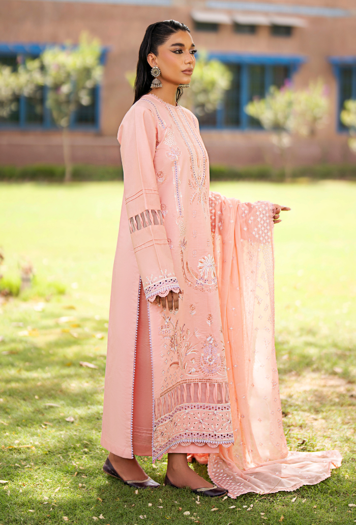 Humdum | Selin Lawn 25 | Selin - D04 M Light Pink Lawn