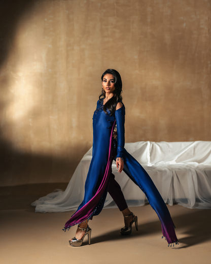 Vasal | Zyra Luxe Pret 26 | Sapphire drift - Pakistani Designer Dress - by Vasal - Type : Ladies Clothes - 100% Original at Saira Sultan