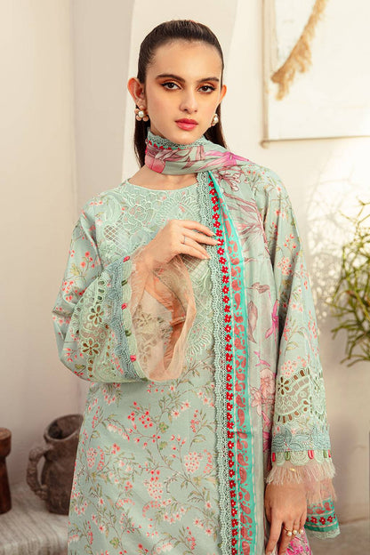 AJR Couture | Alif Affordable Lawn 24 | MISTY MORNING - Pakistani Designer Dress - by AJR Couture | Type: Luxury - 100% Original at Saira Sultan