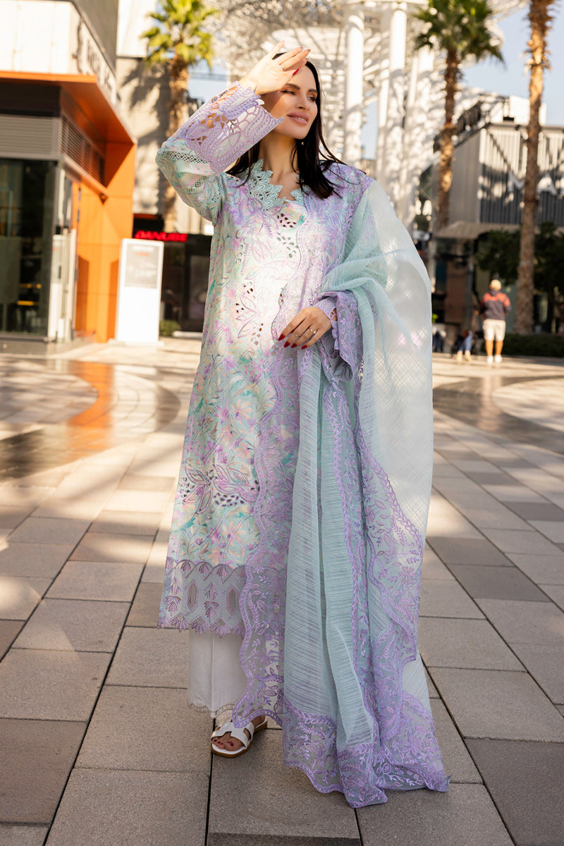 Rangrasiya | Carnation Summer Edit 25 | Isabella S Aqua Blue Lawn