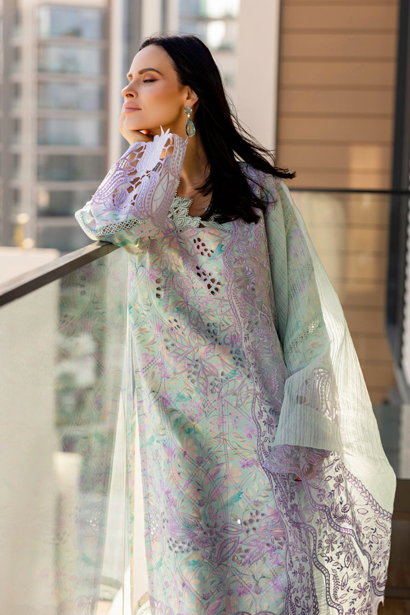 Rangrasiya | Carnation Summer Edit 25 | Isabella XL Aqua Blue Lawn