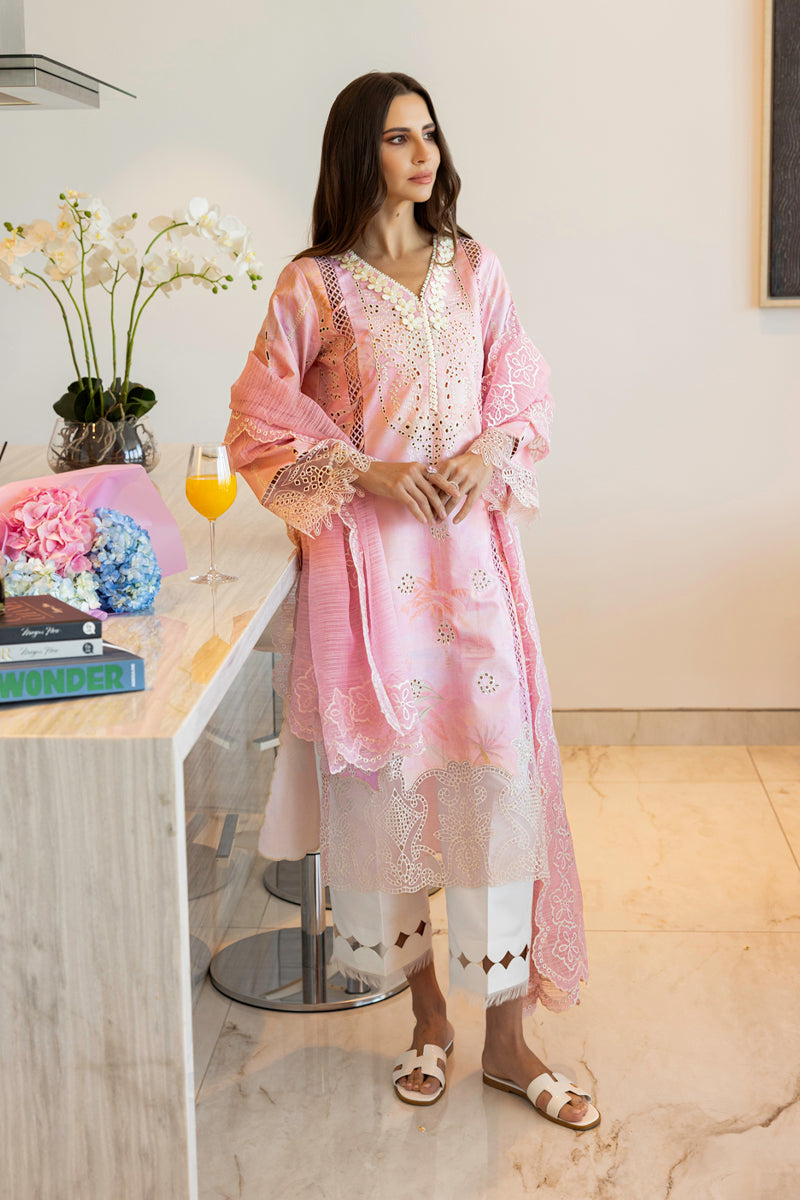 Rangrasiya | Carnation Summer Edit 25 | Freesia S Pink Lawn