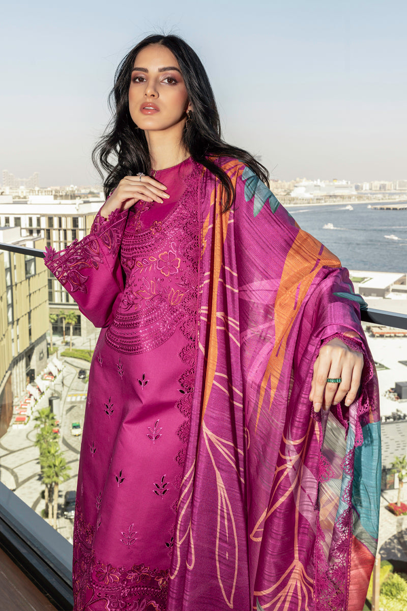 Rangrasiya | Carnation Summer Edit 25 | Mahra L Magenta Lawn
