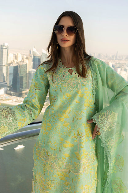 Rangrasiya | Carnation Summer Edit 25 | Bella M Mint Lawn