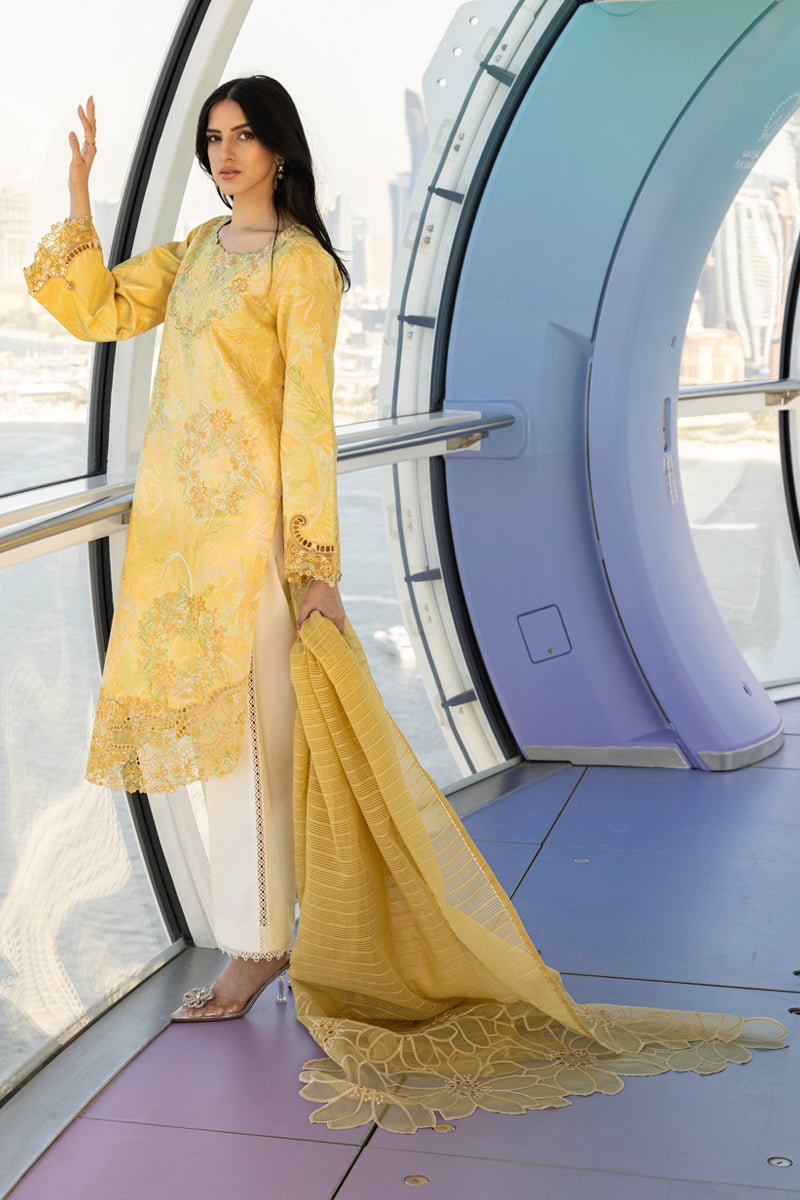 Rangrasiya | Carnation Summer Edit 25 | Liana S Yellow Lawn