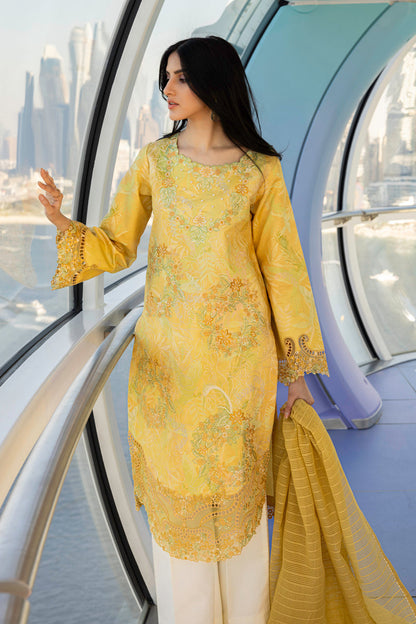 Rangrasiya | Carnation Summer Edit 25 | Liana M Yellow Lawn