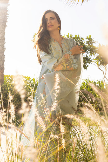 Rangrasiya | Carnation Summer Edit 25 | Ocean L Sky Blue Lawn