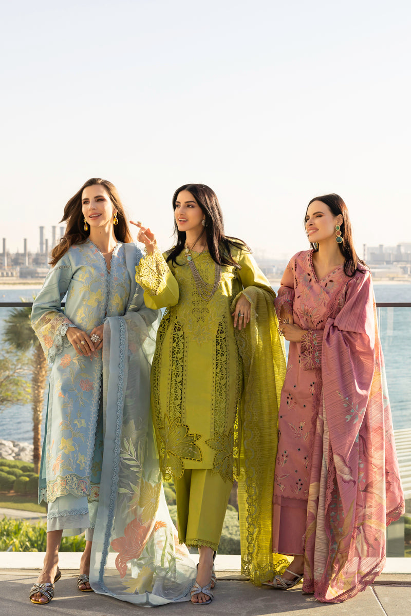 Rangrasiya | Carnation Summer Edit 25 | Aaleen XL Lime Lawn