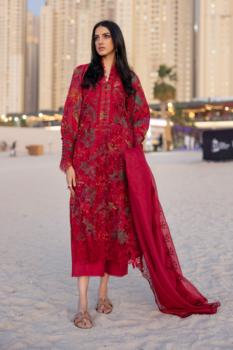 Rangrasiya | Carnation Summer Edit 25 | Scarlet XS Red Lawn