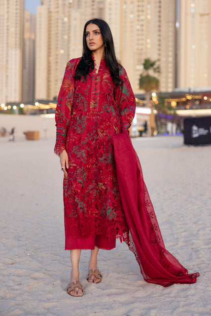 Rangrasiya | Carnation Summer Edit 25 | Scarlet XS Red Lawn
