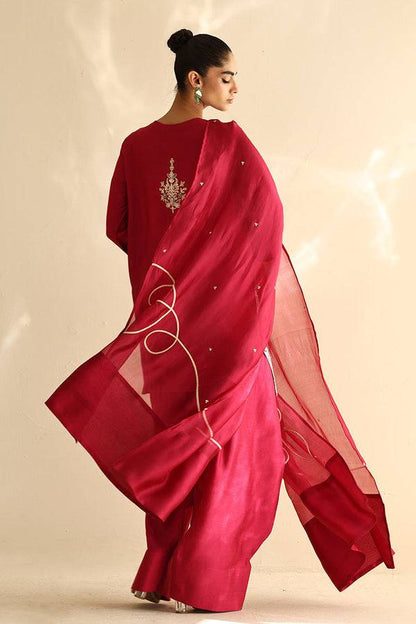 Sana Abbas | Mor Luxe | CHERRY BLOSSOM - Pakistani Designer Dress - by Sana Abbas - Type : Ladies Clothes - 100% Original at Saira Sultan