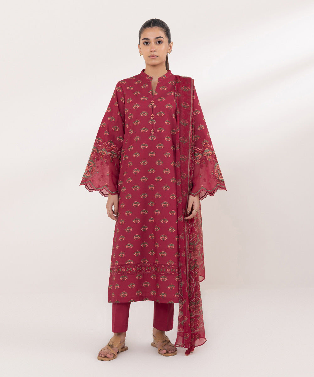 Sapphire | Intermix 2024 | Cambric Suit S-08 - Pakistani Designer Dress - by Sapphire | Type: Casuals - 100% Original at Saira Sultan
