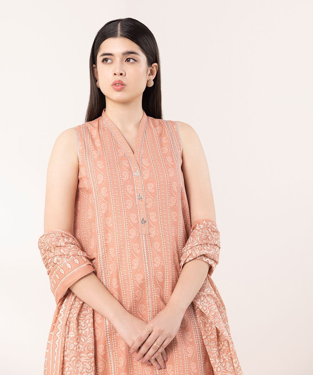 Sapphire | Intermix 2024 | Cambric Suit S-39 - Pakistani Designer Dress - by Sapphire | Type: Casuals - 100% Original at Saira Sultan