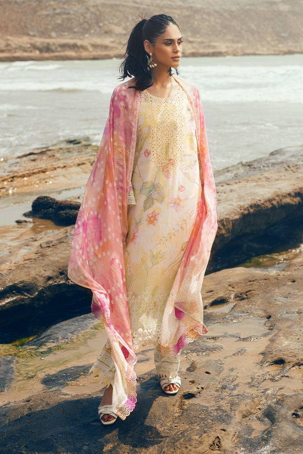 Nureh | Gardenia Lawn 24 | N-06 - Pakistani Designer Dress - by Nureh | Type: Luxury - 100% Original at Saira Sultan
