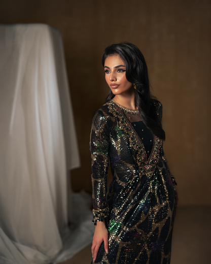 Vasal | Zyra Luxe Pret 26 | Midnight dazzle - Pakistani Designer Dress - by Vasal - Type : Ladies Clothes - 100% Original at Saira Sultan