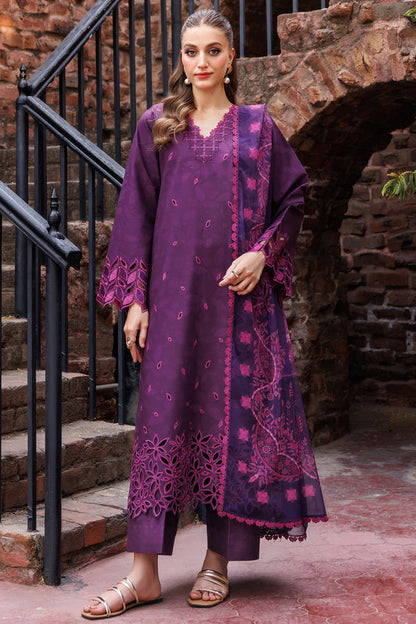 Farasha | Printed Essentials | Winkmist XS Plum Lawn