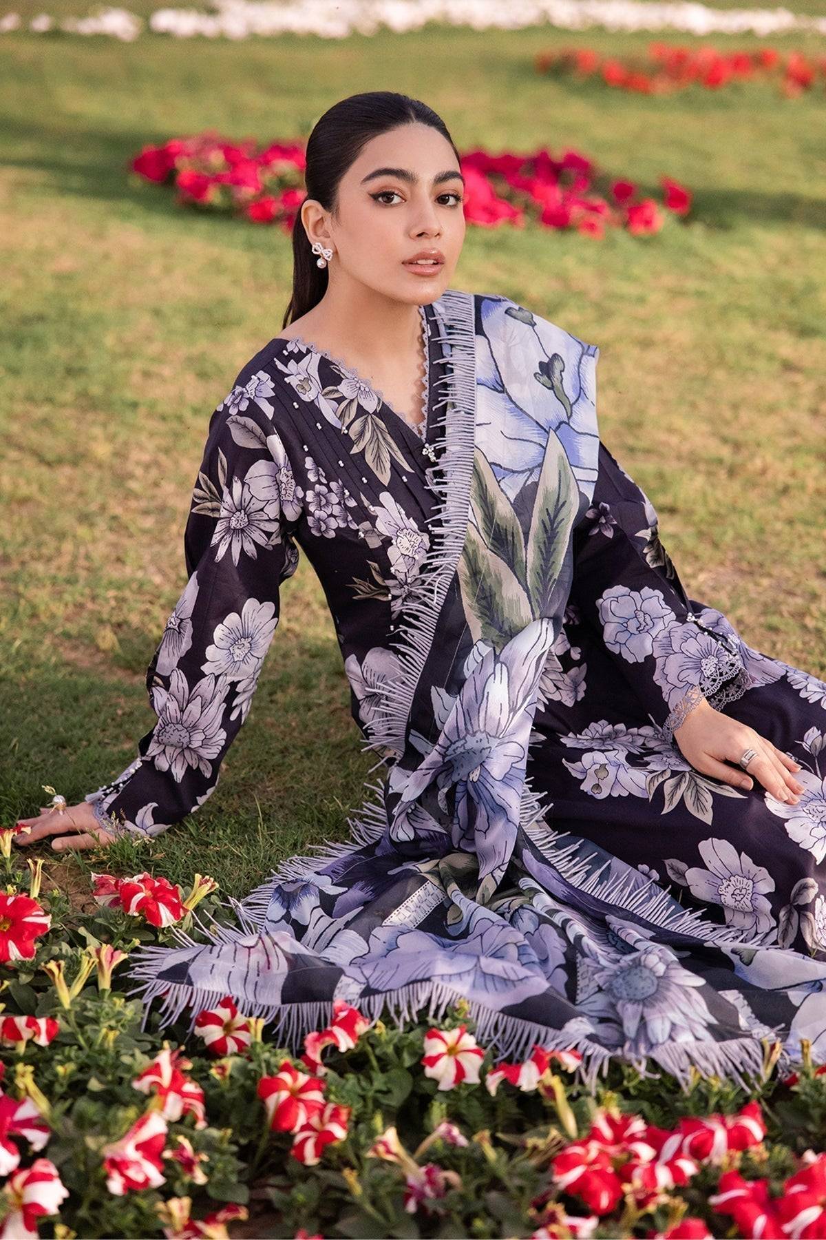 Alizeh | Sheen Lawn Prints 24 | CALLA - Pakistani Designer Dress - by Alizeh | Type: Casuals - 100% Original at Saira Sultan