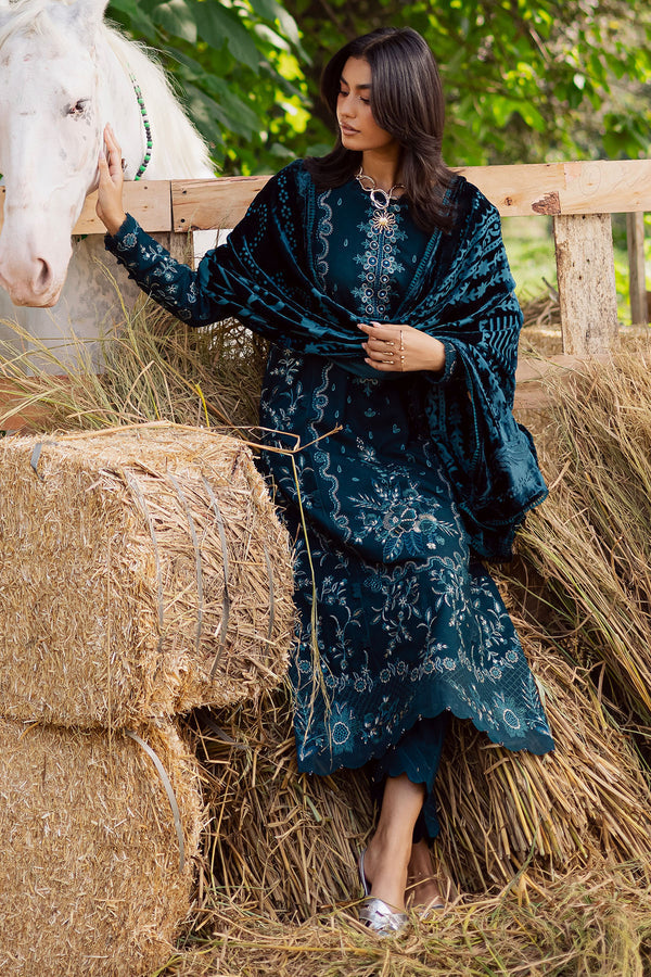 Nureh | Exclusive Leather Peach | NE-186 by Nureh - Designer Dress  - Type : Ladies Clothes - Available at Saira Sultan - 100% Original 