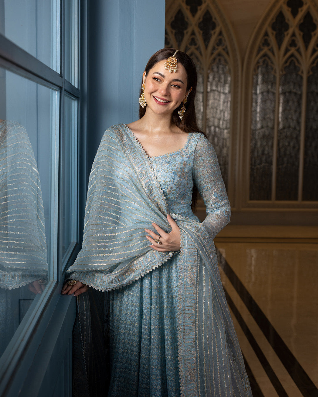 Faiza Saqlain | Neorah 24' RTW | Miyah Ombr© Ice Blue L