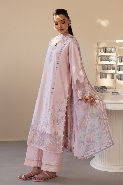 Seran | Nayab Eid Lawn | RANIA M Light Pink Lawn