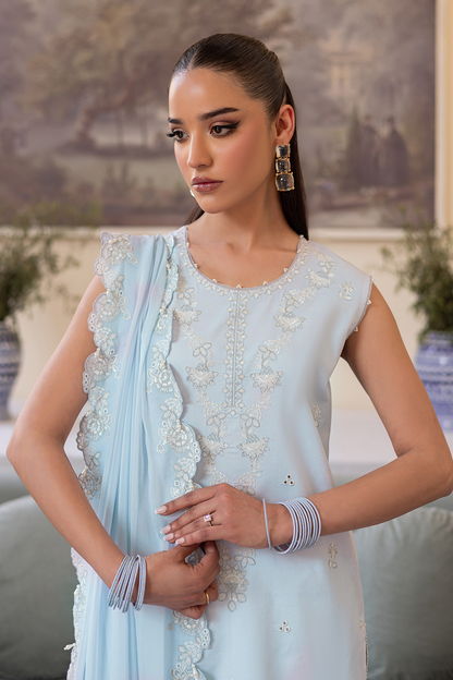 Seran | Nayab Eid Lawn | NIHA M Light Blue Lawn